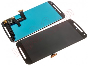 Pantalla completa IPS LCD (LCD/display, ventana táctil y digitalizador) color negro para Moto G 2014, XT1063, XT1068, XT1069, Moto G2.