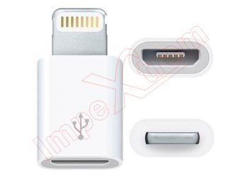 Adaptador Noosy MicroUsb A Lightning para iPhone 5, iPad 4, iPod Touch 5, iPod nano 7