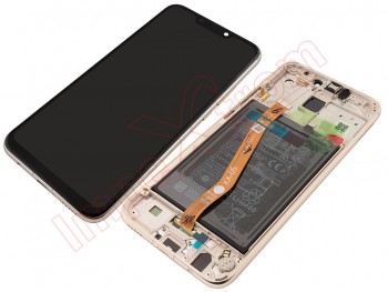 Black full screen Service Pack housing housing with golden frame for Huawei Mate 20 lite (SNE-LX1)