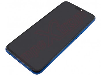 Pantalla completa Service Pack IPS LCD negra con marco azul para Huawei Honor 8X, JSN-L21/L11/L22