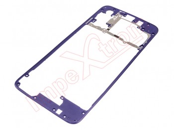 Marco lateral / soporte de pantalla azul para Huawei Nova 5T / Honor 20, YAL-AL00 / YAL-L21