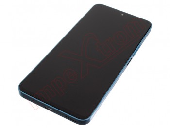 Pantalla completa IPS con marco lateral / chasis color lago azul (cyan lake) para Huawei Honor 90 Lite, CRT-NX1 genérica