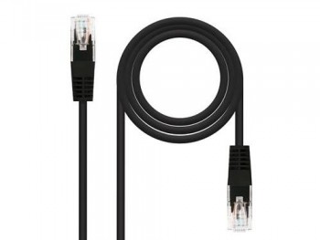 CABLE RED LATIGUILLO RJ45 CAT.6 UTP AWG24,3M NEGRO NANOCABLE