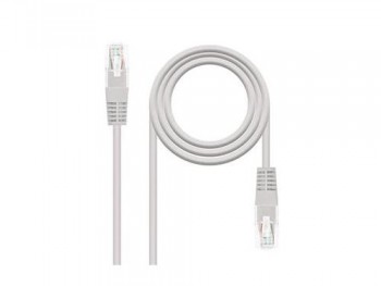 CABLE RED LATIGUILLO RJ45 CAT.6 UTP AWG24,3M GRIS NANOCABLE