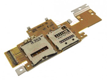 Flex con conector de tarjeta SIM y tarjeta de memoria MicroSD para Sony Xperia Tablet Z 3G/LTE SGP 321, 341, 351