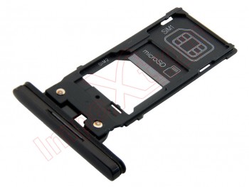 Bandeja Dual SIM/SD negra para Sony Xperia XZ3 Dual, H9436 / H9493