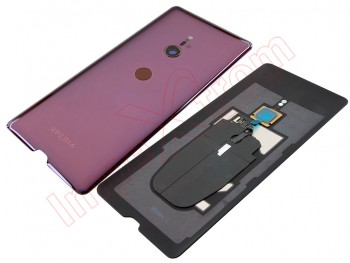 Bordeaux Red battery cover Service Pack with fingerprint reader for Sony Xperia XZ3, H9436 / XZ3 Dual SIM, H9493