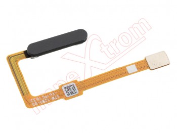 Cable flex con botón de encendido / bloqueo y lector / sensor de huellas negro "Midnight black" para Huawei P Smart Pro (2019), STK-L21 / Honor 9x (China), HLK-AL00 / Huawei Y9s