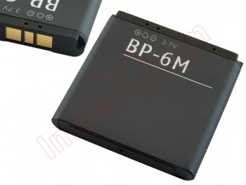 Batería genérica BP-6M para Nokia 9300, 6280, 3250, 6151, 6233, 6234, N73, N93 - 1070 mAh / 3.7 V / 4.0 Wh / Li-ion