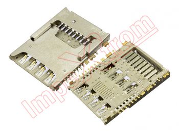 Connector with lector of cards SIM and micro SD Samsung Galaxy S5, G900F, LG G2 mini D620, D620R, G3, D855