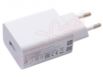 White Xiaomi MDY-11-EP 5V-3A max 22.5W -10V charger with USB connector