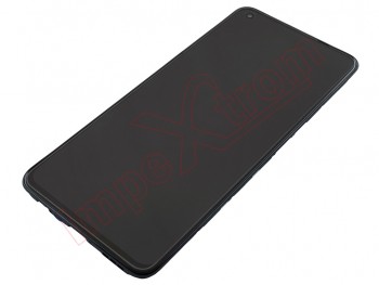 Pantalla completa Service Pack AMOLED negra con marco para Oppo Find X3 Lite, CPH2145