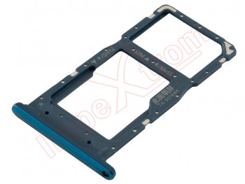 Bandeja Dual SIM / micro SD azul "Aurora Blue" para Huawei P Smart 2020 POT-LX1, POT-LX1AF, POT-LX2J, POT-LX1RUA, POT-LX3