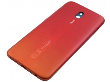 Tapa de batería Service Pack roja atardecer "Sunset red" para Xiaomi Redmi 8A, MZB8458IN / M1908C3KG / M1908C3KH