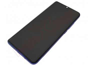 Pantalla completa Service Pack AMOLED negra con marco violeta "Nebula purple" para Xiaomi Mi Note 10 Lite, M2002F4LG