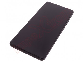 Pantalla completa Service Pack AMOLED negra con marco y carcasa frontal para Xiaomi 11T Pro, 2107113SG