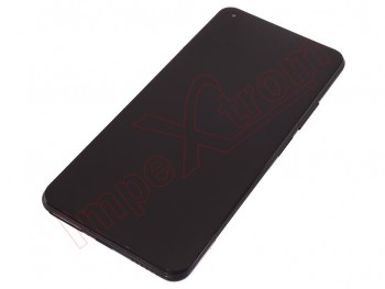 Pantalla completa AMOLED negra con marco negro "Truffle Black (Vinyl Black)" para Xiaomi Mi 11 Lite 4G / 5G / 5G NE