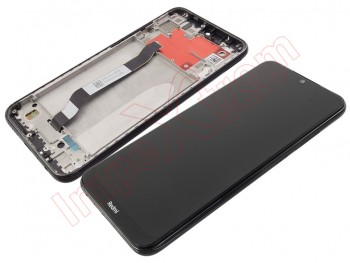 Pantalla completa Service Pack IPS LCD con marco negro / gris "Moonshadow Grey" para Xiaomi Redmi Note 8T