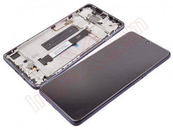 Black full screen Service Pack housing housing IPS LCD with front housing Pearl grey for Xiaomi Mi 10T Lite 5G (M2007J17G)