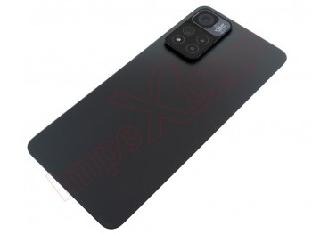 Tapa de batería genérica negra misterio / gris "Mysterious black" con lente de cámaras para Xiaomi Redmi Note 11 Pro + 5G