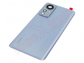 Back case / Battery cover pastel blue for Xiaomi 12 5G, 2201123G