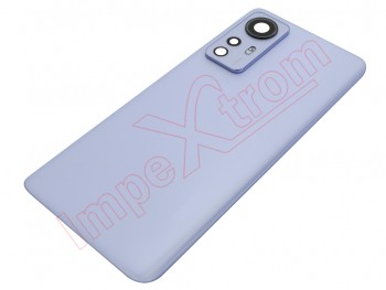 Carcasa trasera / Tapa de batería color púrpura para Xiaomi 12X, 2112123AC genérica