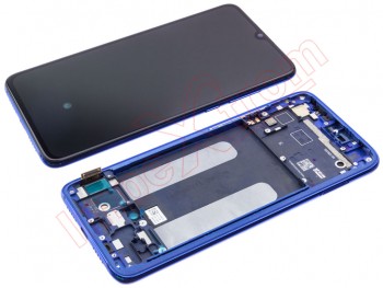 Pantalla completa Super AMOLED con marco azul para Xiaomi Mi 9 Lite, M1904F3BG - Calidad PREMIUM. Calidad PREMIUM