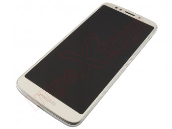 Pantalla completa Service Pack IPS LCD dorada con marco dorado para Motorola Moto G6 Play, XT1922