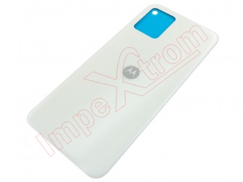 Carcasa Service Pack trasera / Tapa de batería color blanco (creamy white) para Motorola E13, XT2345-4