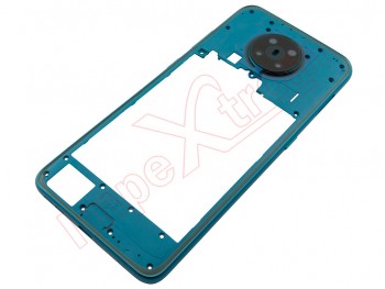 Cyan front / central housing with frame and cameras lens for Nokia 5.3, TA-1234, TA-1223, TA-1227, TA-1229