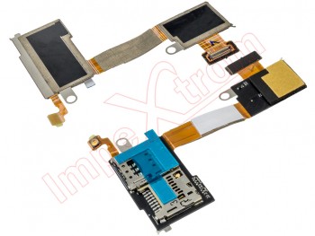 Flex with lector of cards SIM and micro SD Sony Xperia M2 D2303, D2305, D2306