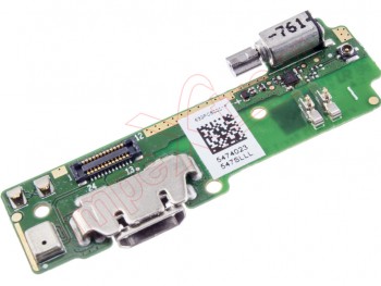 Lower auxiliary plate with micro USB charging connector, microphone, vibrator and antenna connector for Sony Xperia XA, F3111 / F3113 / F3115