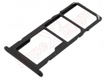 Midnight Black Dual SIM + micro SD tray for Huawei P Smart 2021, PPA-LX1, PPA-LX2