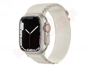 nylon-silver-starlight-band-for-smartwatch-apple-watch-ultra-49mm-a2684