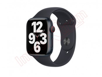 Correa de silicona negra (midnight black) para reloj inteligente Apple Watch Series 7/8 de 41mm