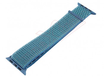Blue nylon belt/strap for smartwatch Apple Watch 42 mm