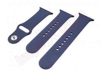 Set of blue bands for Apple Watch Series 7 of 41mm
