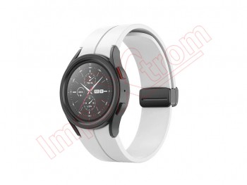 White silicone band for smartwatch Samsung Galaxy Watch5 40 mm, SM-R905F