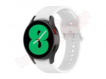Correa blanca de silicona tamaño L para reloj inteligente Samsung Galaxy Watch5 44mm, SM-R915F