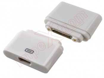 White mini magnetic charge adapter for Sony Xperia Z1, C6902, C6903, C6906