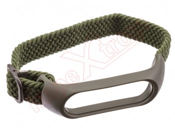 Nylon green bracelet / strap / armband for Xiaomi Mi Band 3 / 4 / 5 / 6
