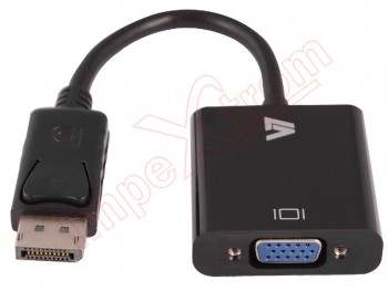 Male display port adapter with female VGA output