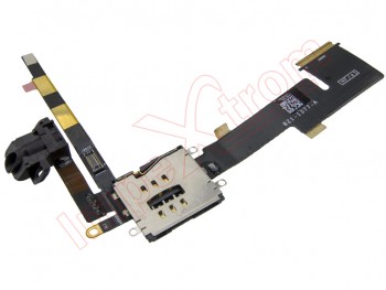 Flex with connector of audio jack and connectors of placa for Apple iPad 2, 3G, WIFI