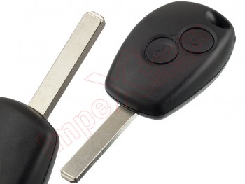 Carcasa genérica compatible para telemandos Renault Clio lll, 2 botones