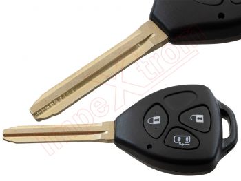 Compatible remote control for Toyota Camry from 2006 to 2011, 3 buttons and ID67 transponder