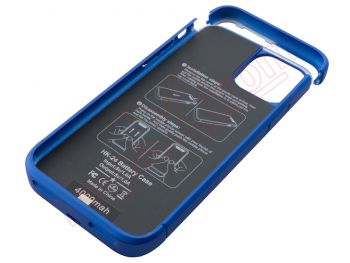 Batería externa azul de 4000 mAh con funda para iPhone 11 Pro