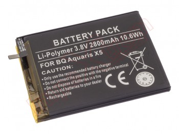Generic battery for BQ Aquaris X5 - 2800mAh /3.8v/10.6WH