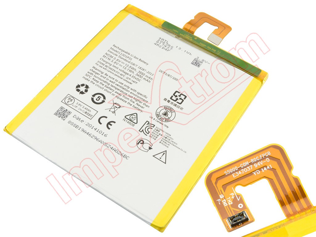 Generic L13D1P31 battery without logo for tablet Lenovo Tab 3, 710F -  3550mAh /  /  / Li-ion