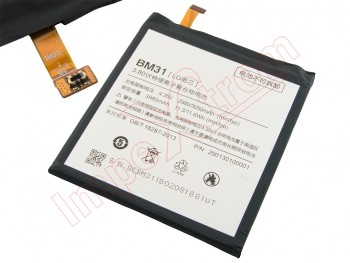 Generic BM31 battery without logo for Xiaomi Mi 3 - 3050 mAh / 4.35 V / 11.6 Wh / Li-ion