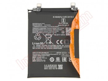 Batería BP4K para Xiaomi Redmi Note 12 Pro, 22101316C - 5000mAh / 3,87v / 19,3Wh / Li-ion genérica
